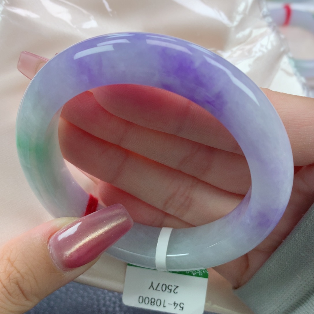 翡翠手镯未镶嵌缅甸天然翡翠A货54