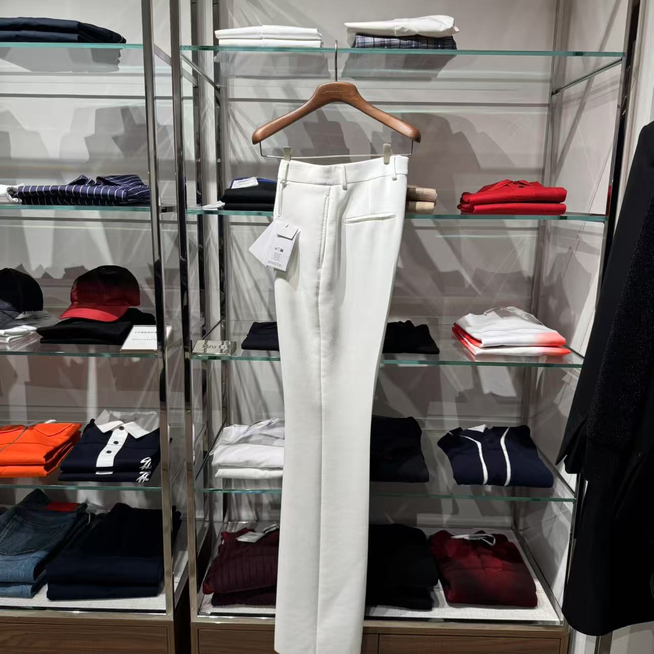 全新未使用 FERRAGAMO/菲拉格慕 女裤休闲裤白色