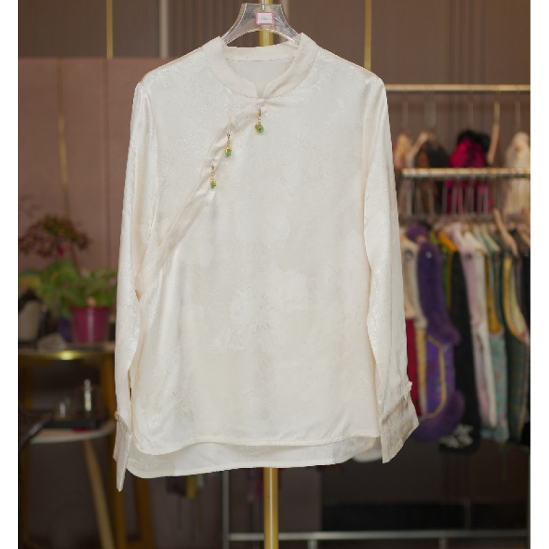 高定版老料上衣9940-美人花重工重锻花萝老料时尚高级国风上衣