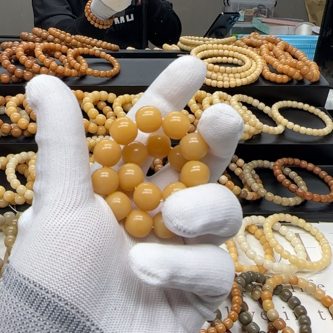 【闪购商品】菩提根/象牙果手串旗****4卡13 珑珠 2颗散籽