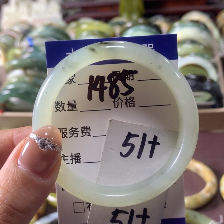 蛇纹石玉未镶嵌手镯1485