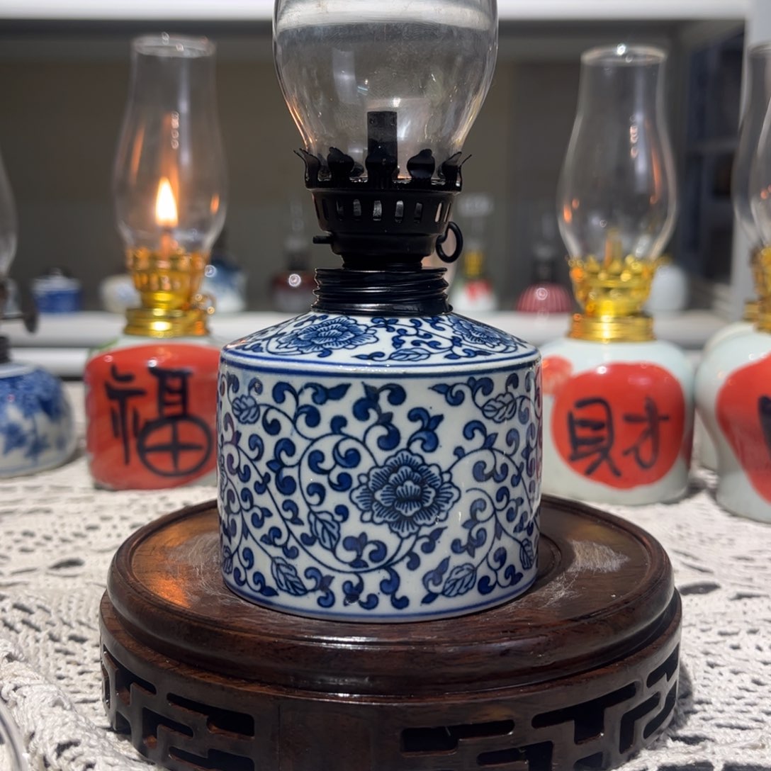 摆件景德镇陶瓷香薰灯