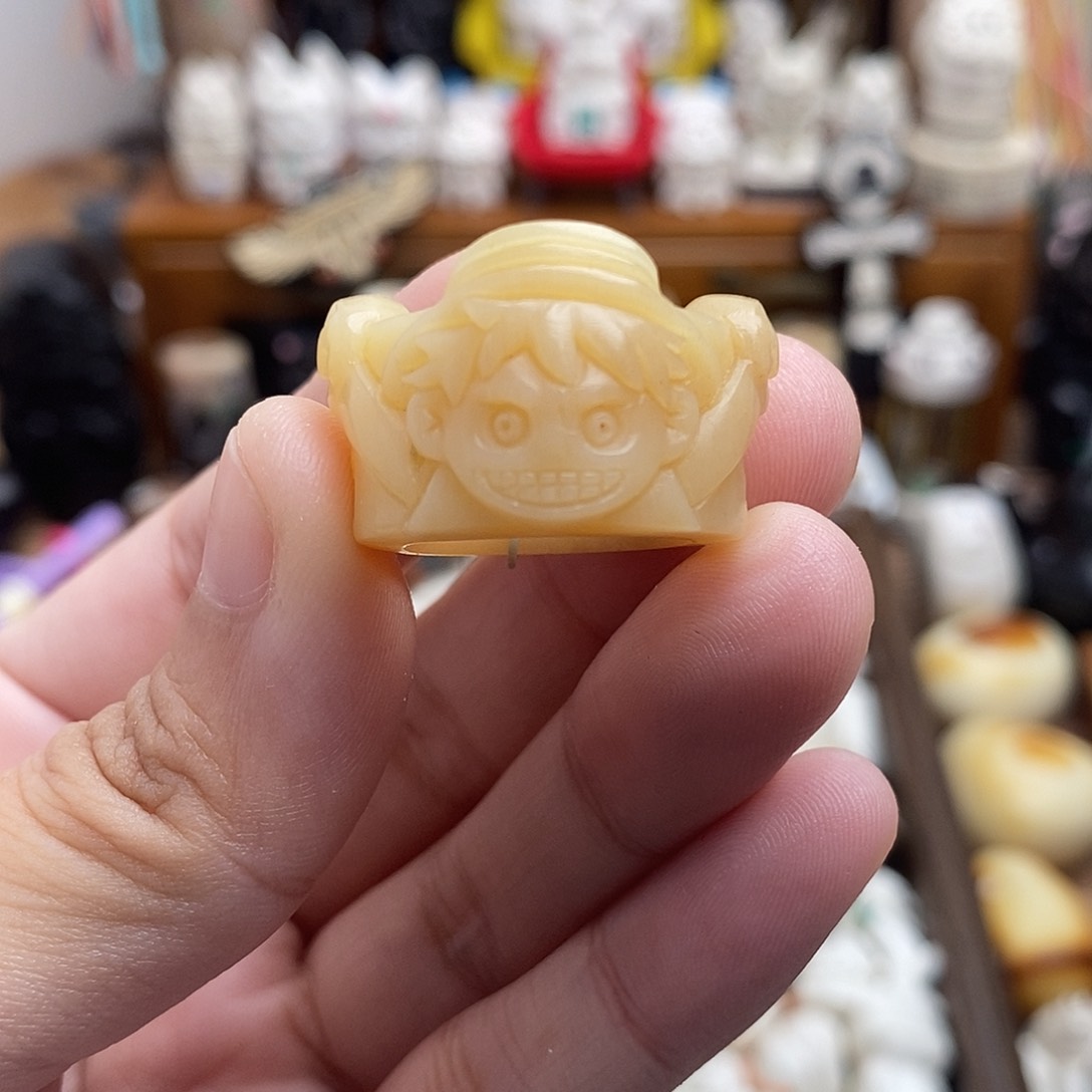 鹿骨把件好*才c21马骨路飞跑环