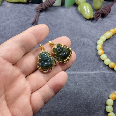 未镶嵌蛇纹石玉手链