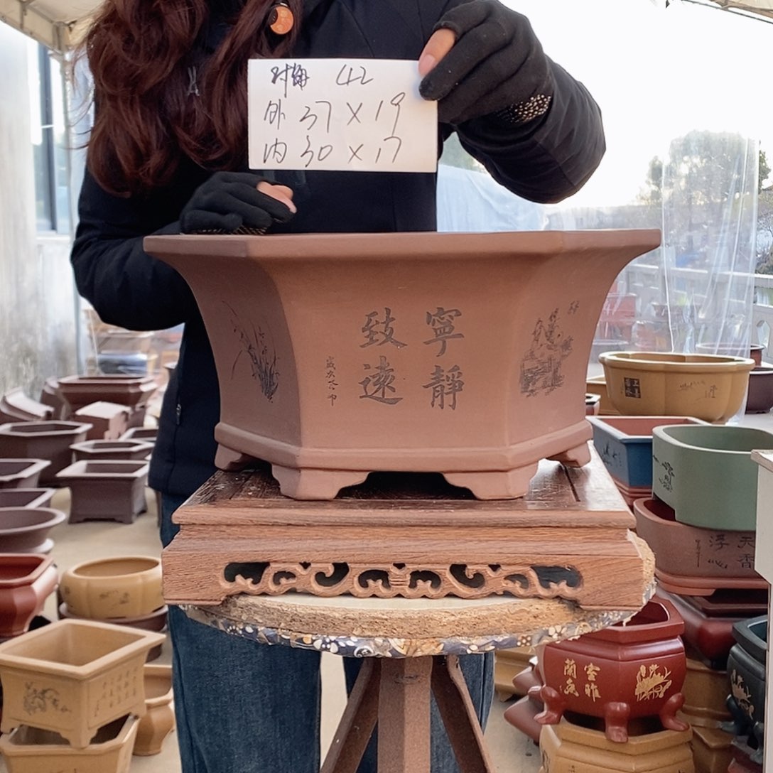 紫砂花盆紫砂花盆