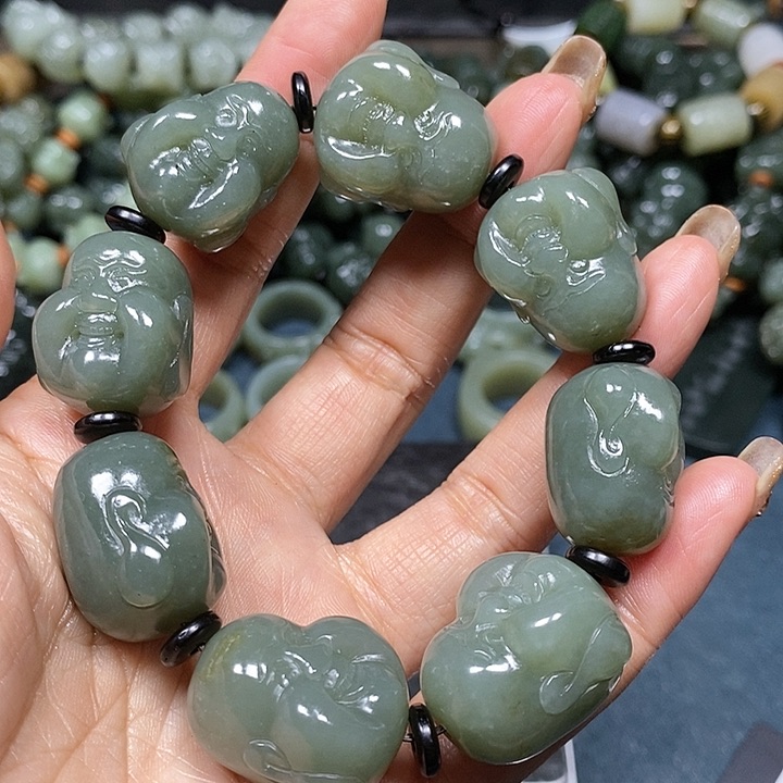 和田玉手串未镶嵌