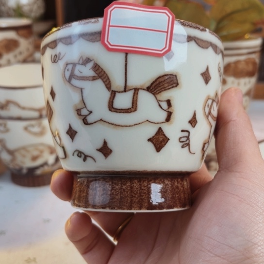 【闪购商品】摆件壹夫手绘高温釉下彩