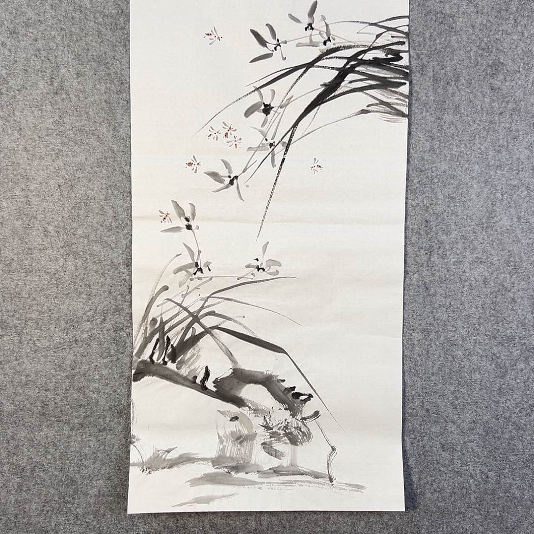 国画527 牡丹等植物生长于这里生长