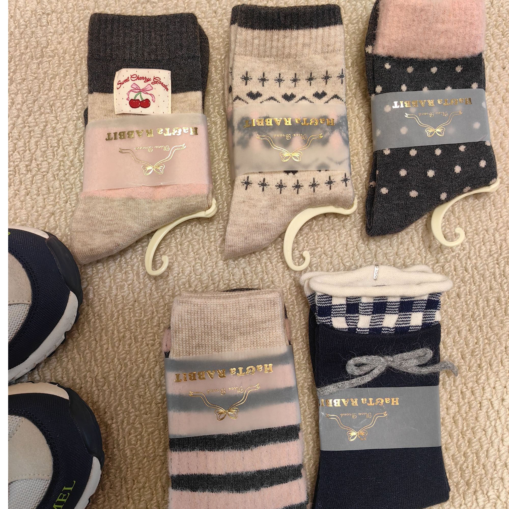 秋冬季舒适保暖中筒袜组合款