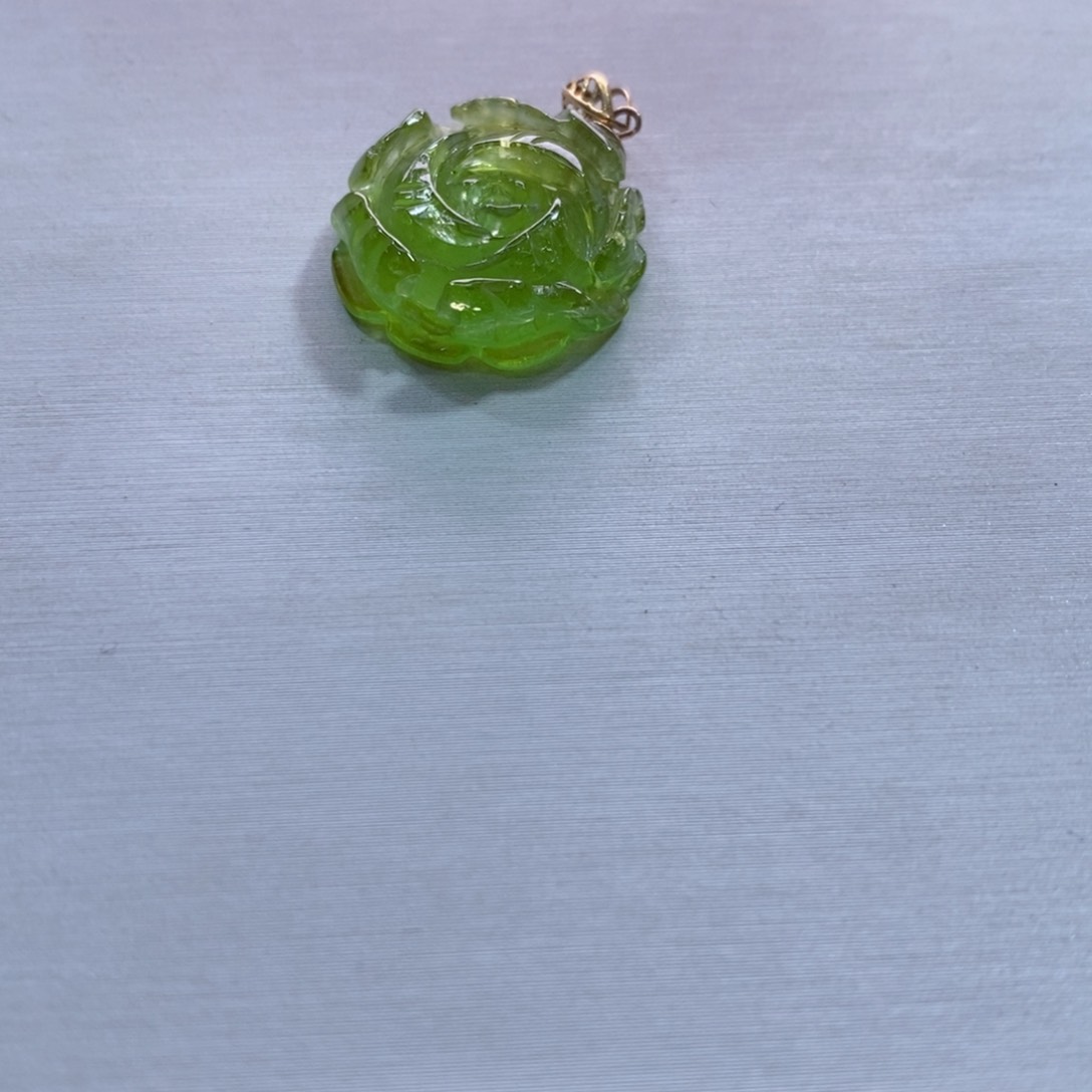 18K金镶嵌吊坠(不含链)碧玺碧玺