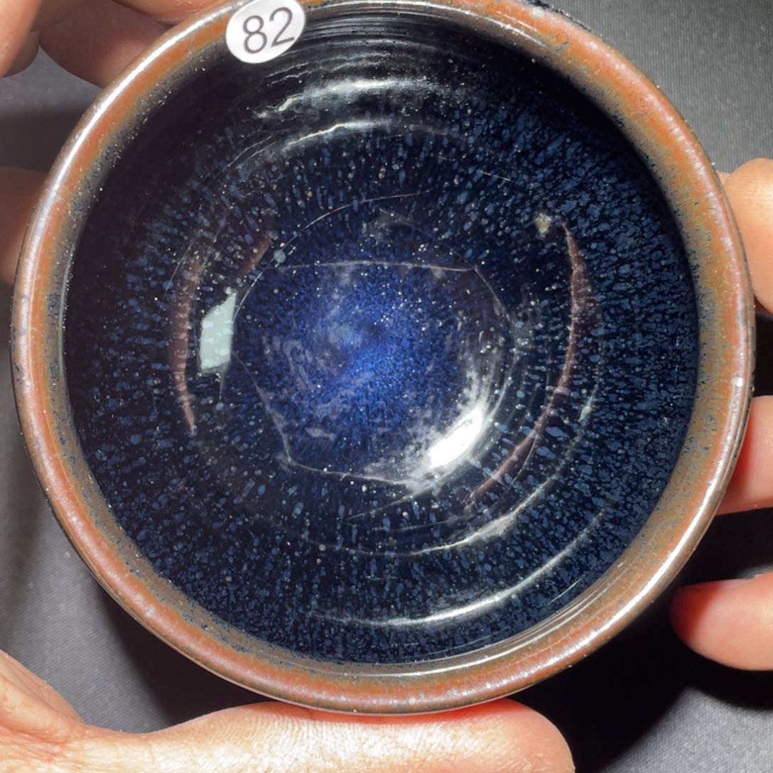 茶盏龙窑柴烧老黄甄选82