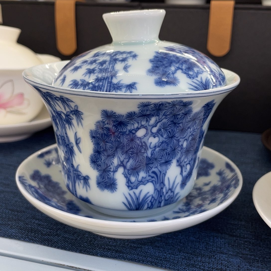 陶景德陶瓷盖碗茶具