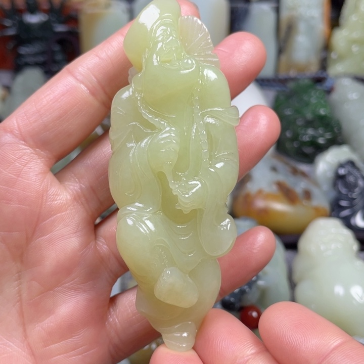 和田玉未镶嵌挂件