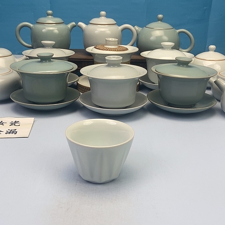 碗月白麦香杯原矿原釉原产地