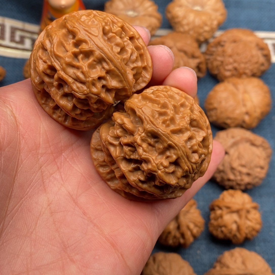 文玩核桃把件43全品球苹果