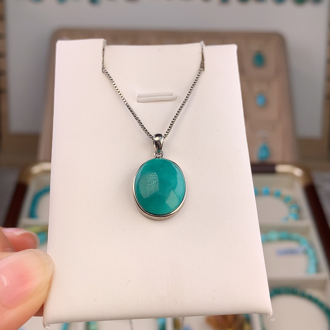 绿松石未镶嵌吊坠(不含链)