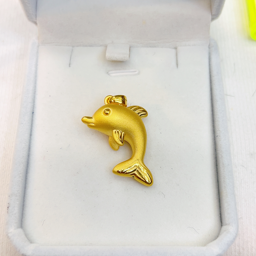 足金999海豚吊坠