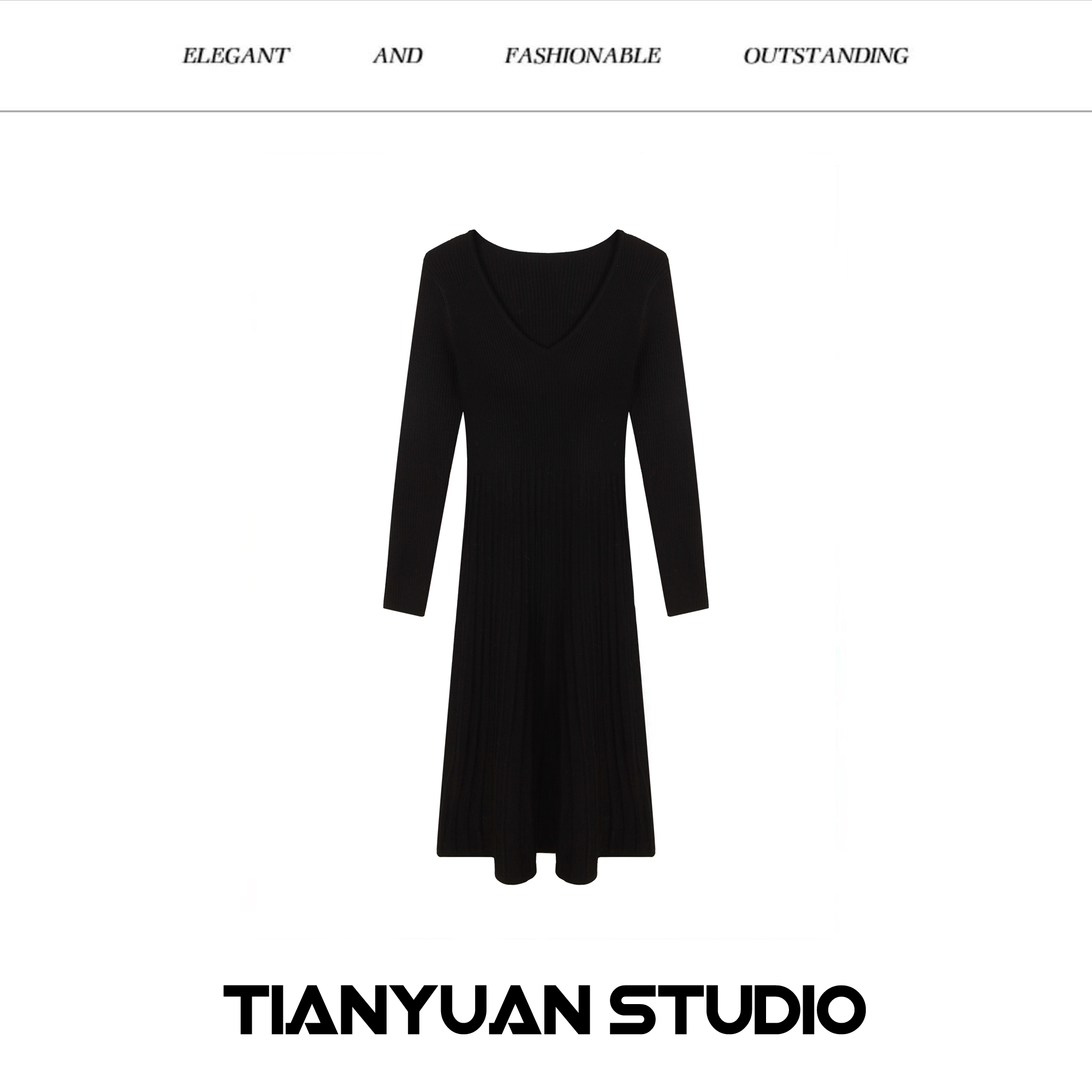 冰冰●【冬日伴侣】JJD4LYQ7442连衣裙女显瘦气质针织轻奢