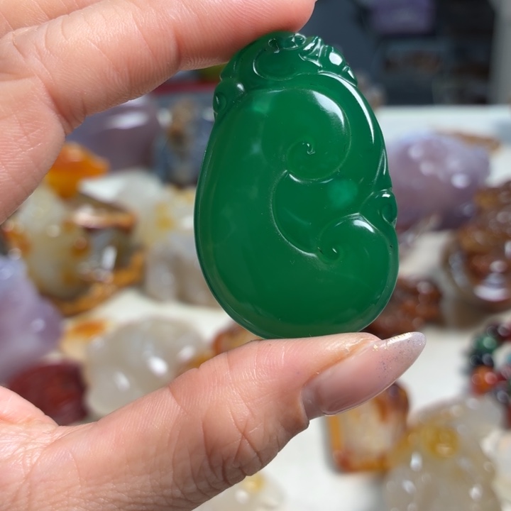 玛瑙/玉髓未镶嵌吊坠(不含链)