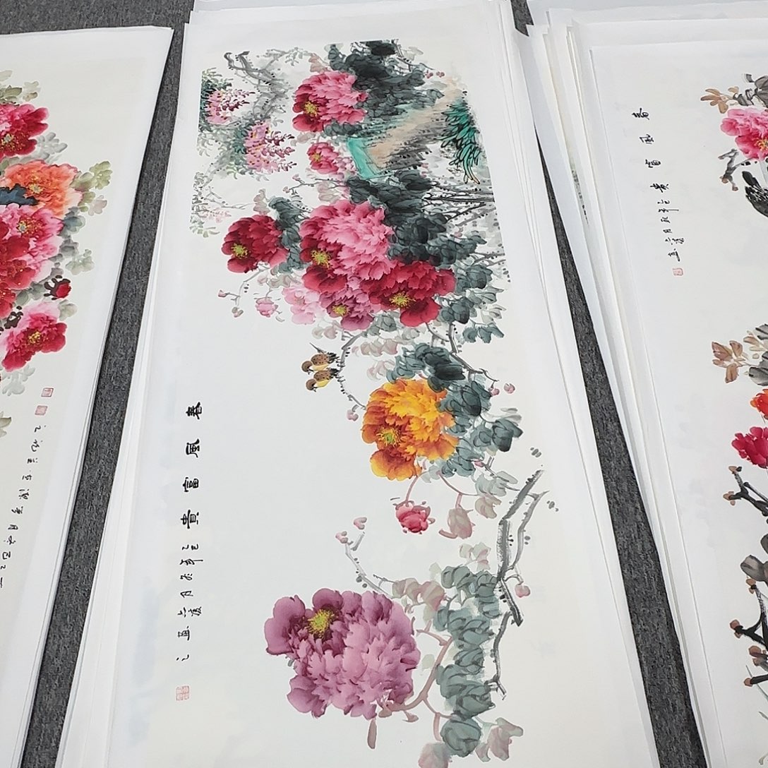 国画180*70纯手绘刘亦凌