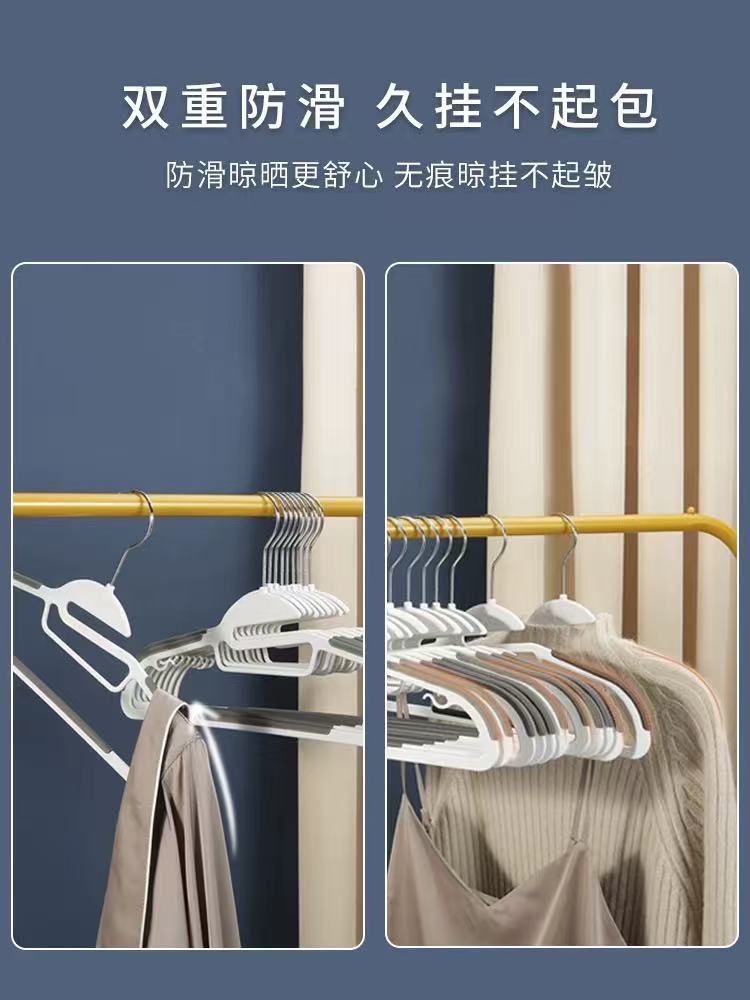 轻奢高级衣架家用挂衣防滑无痕晾晒干湿两用防肩角衣撑衣柜衣服架