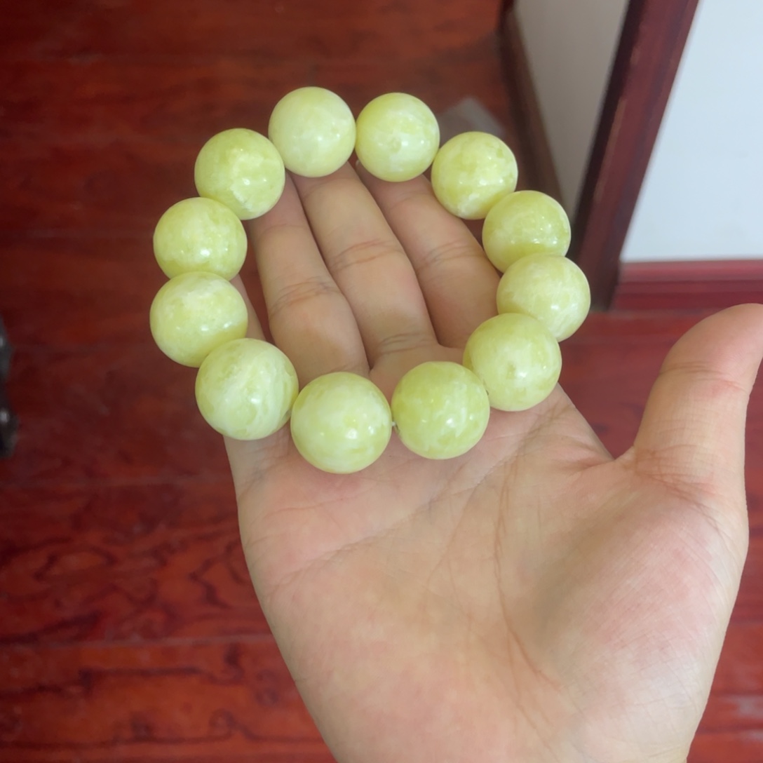 蛇纹石玉未镶嵌手链