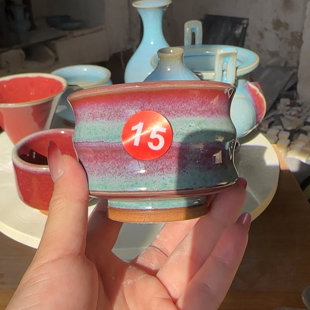 摆件瓷郑家钧窑摆件