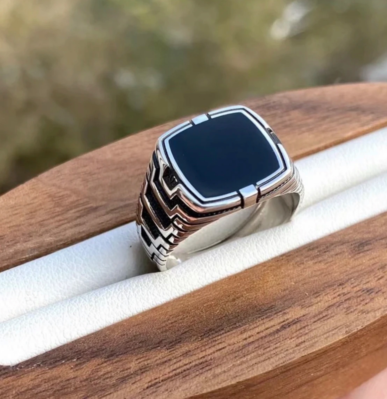 925银戒指 925银戒指 拜合体亚尔纯银戒指男潮冷淡风高级感小众