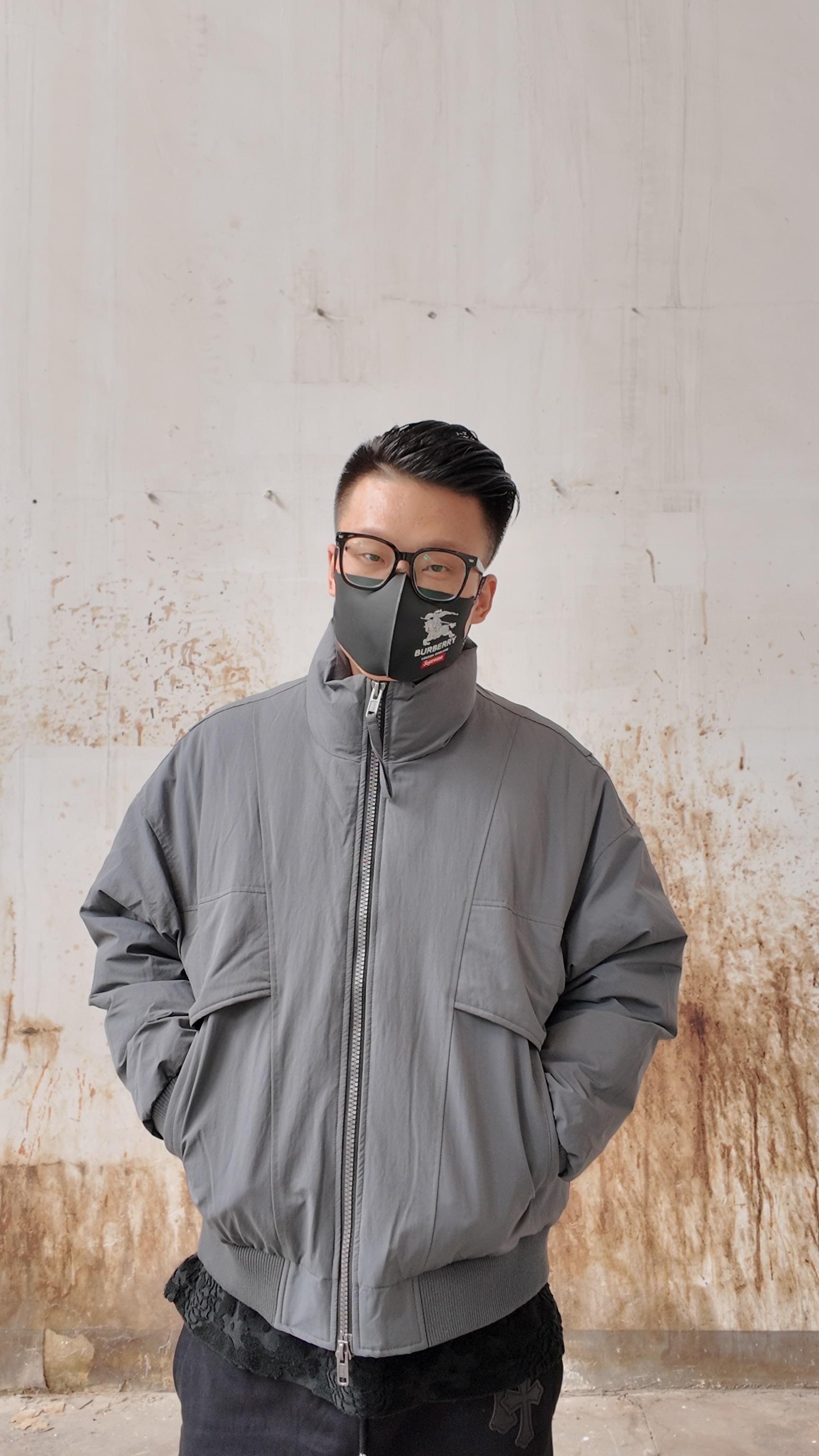 M³短款三色加厚羽绒服男士休闲简约