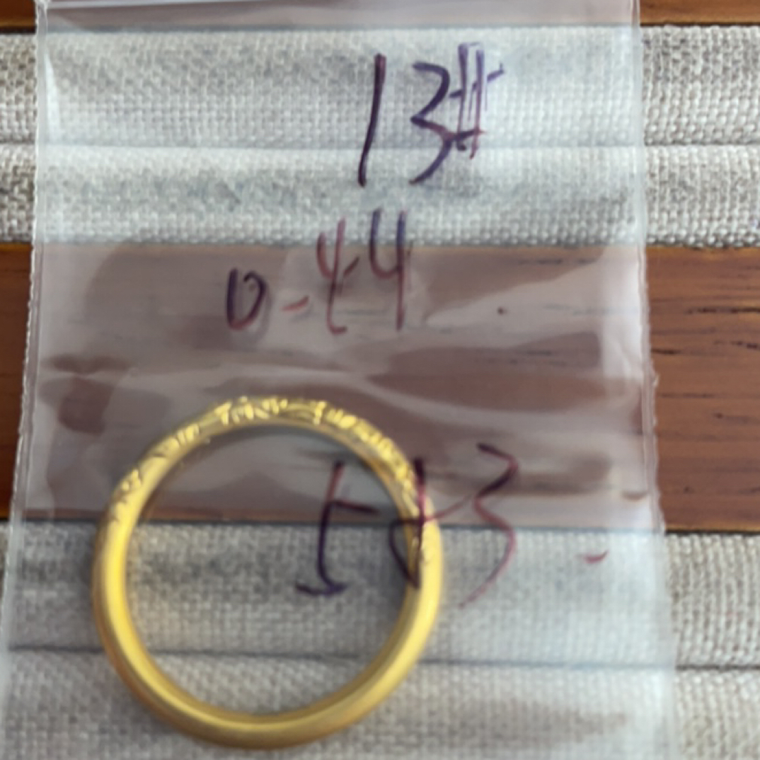 克重0.44 13号 樱花繁花戒指 足金999