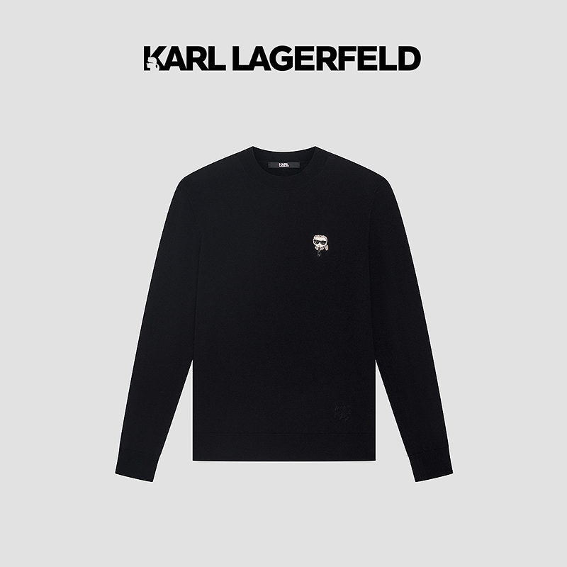 【澳门小叶子】KARL LAGERFELD25季新款长袖套头衫M21O2303