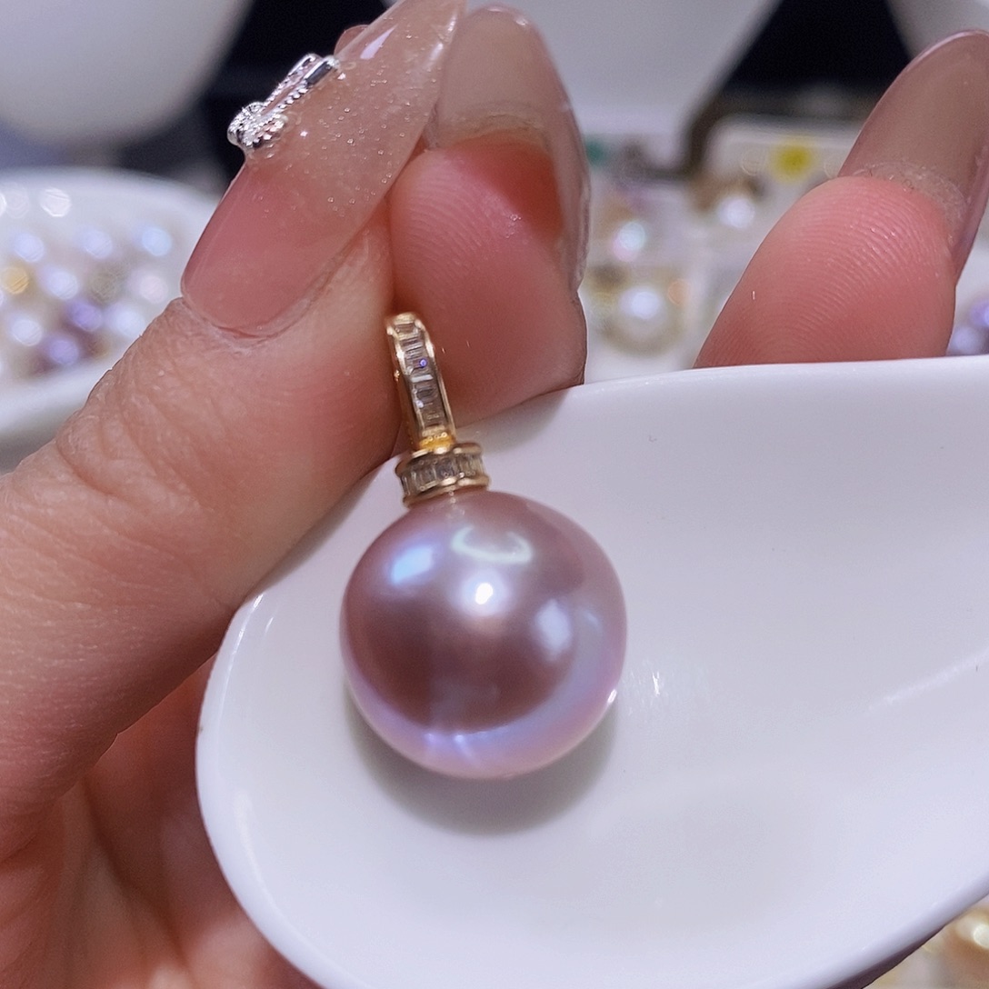 淡水珍珠颈饰银S925镶嵌广***晏
