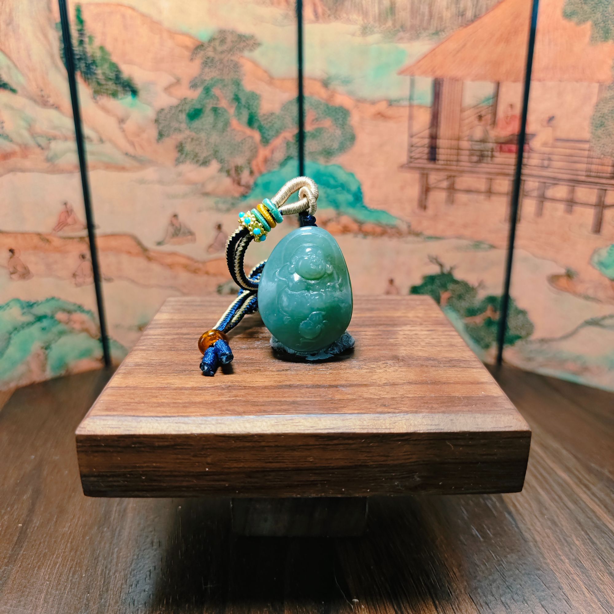 Z和田玉佛公吊坠1580