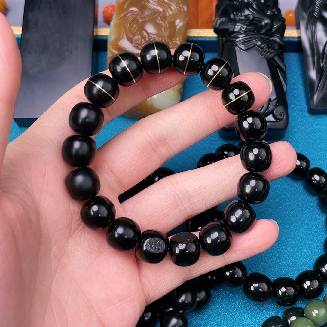 和田玉手链未镶嵌罗*