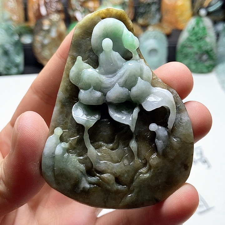 颈饰未镶嵌翡翠翡翠a货