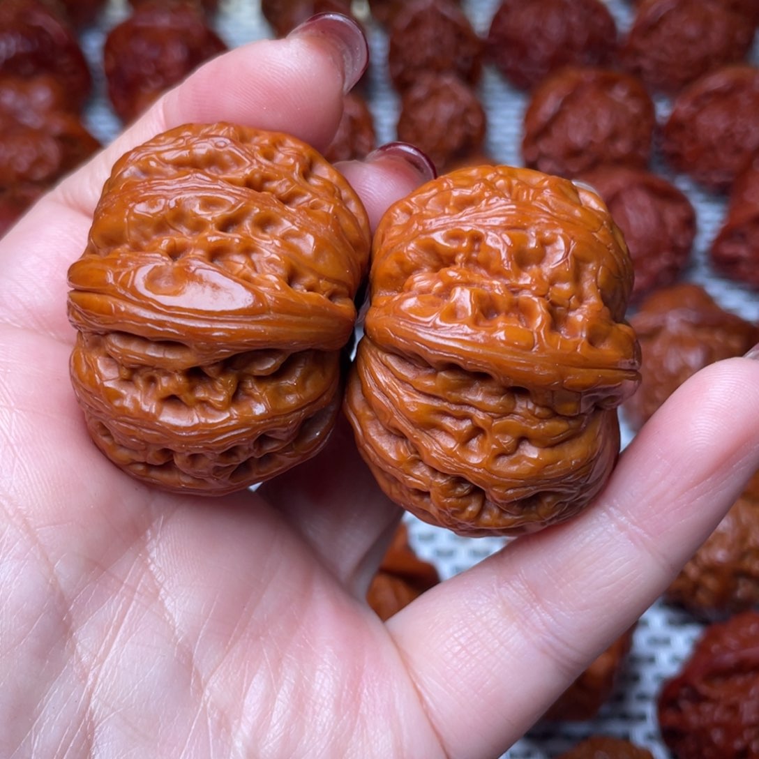 桃核吊坠文玩核桃 手把件 元宝 42