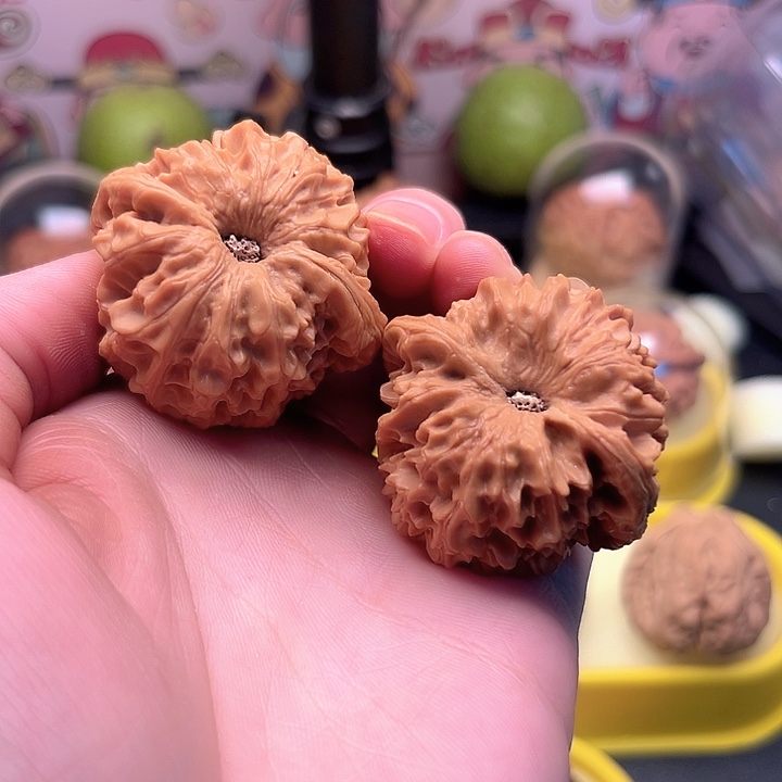 山***计文玩核桃把件5010龙门