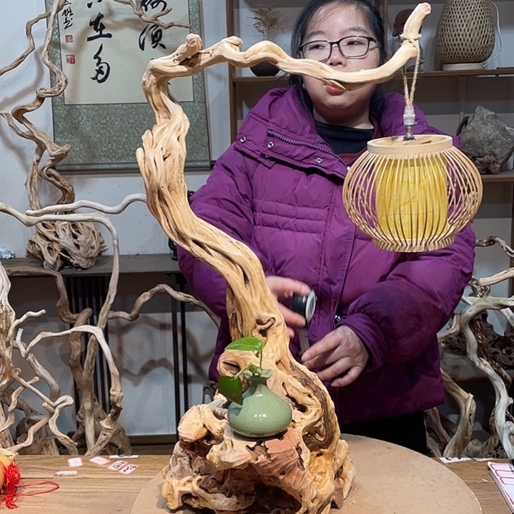 木杜鹃根根艺摆件9