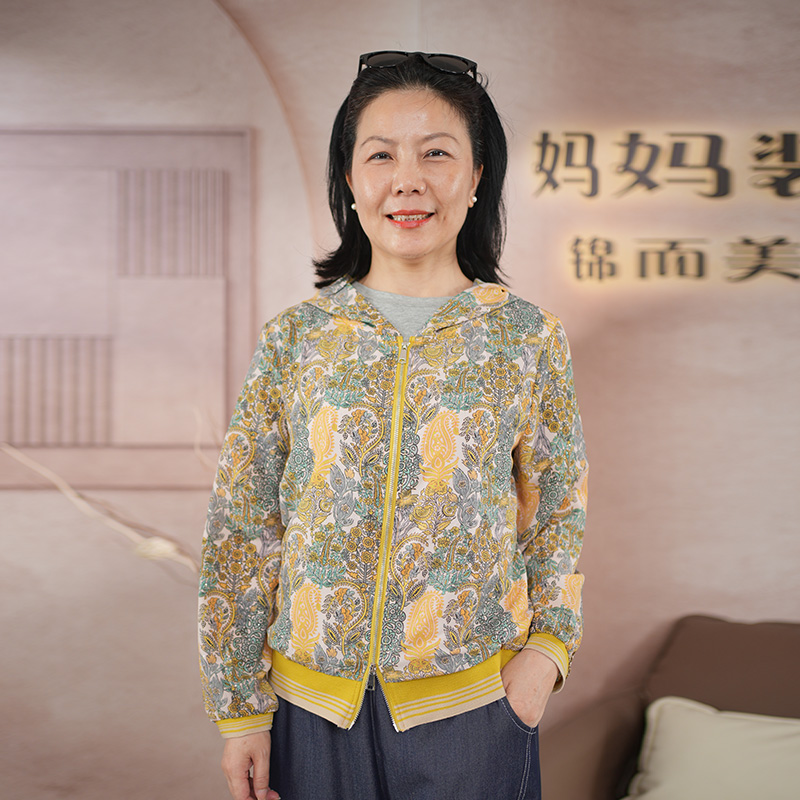 夏秋穿搭妈妈上衣时尚薄款洋气宽松3611
