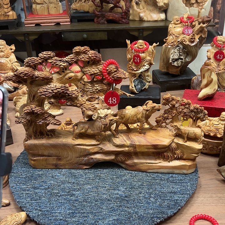 柏木太行崖柏手把摆件