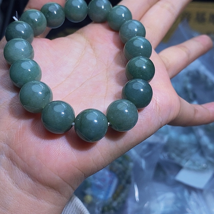 未镶嵌手串翡翠天然缅甸A货翡翠12.6