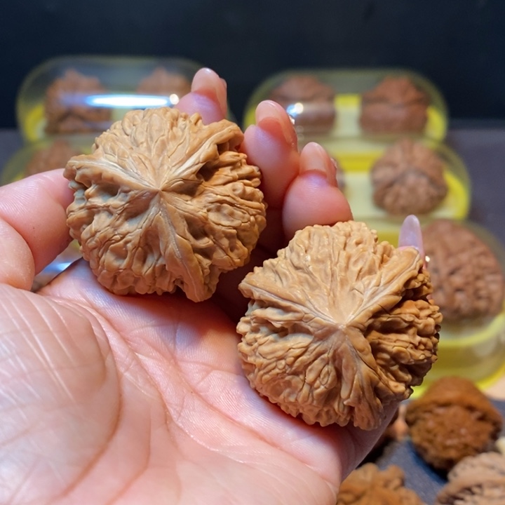 毅***乐吊坠文玩核桃玉龙三棱全品41