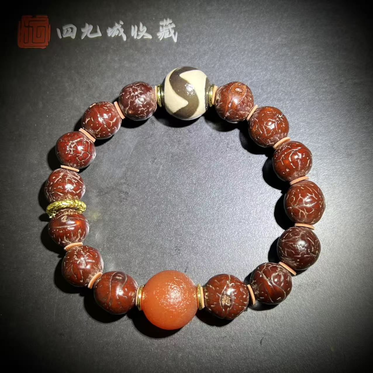 四九城收藏精品凤眼13+天珠手串男女同款收藏级精美MZ