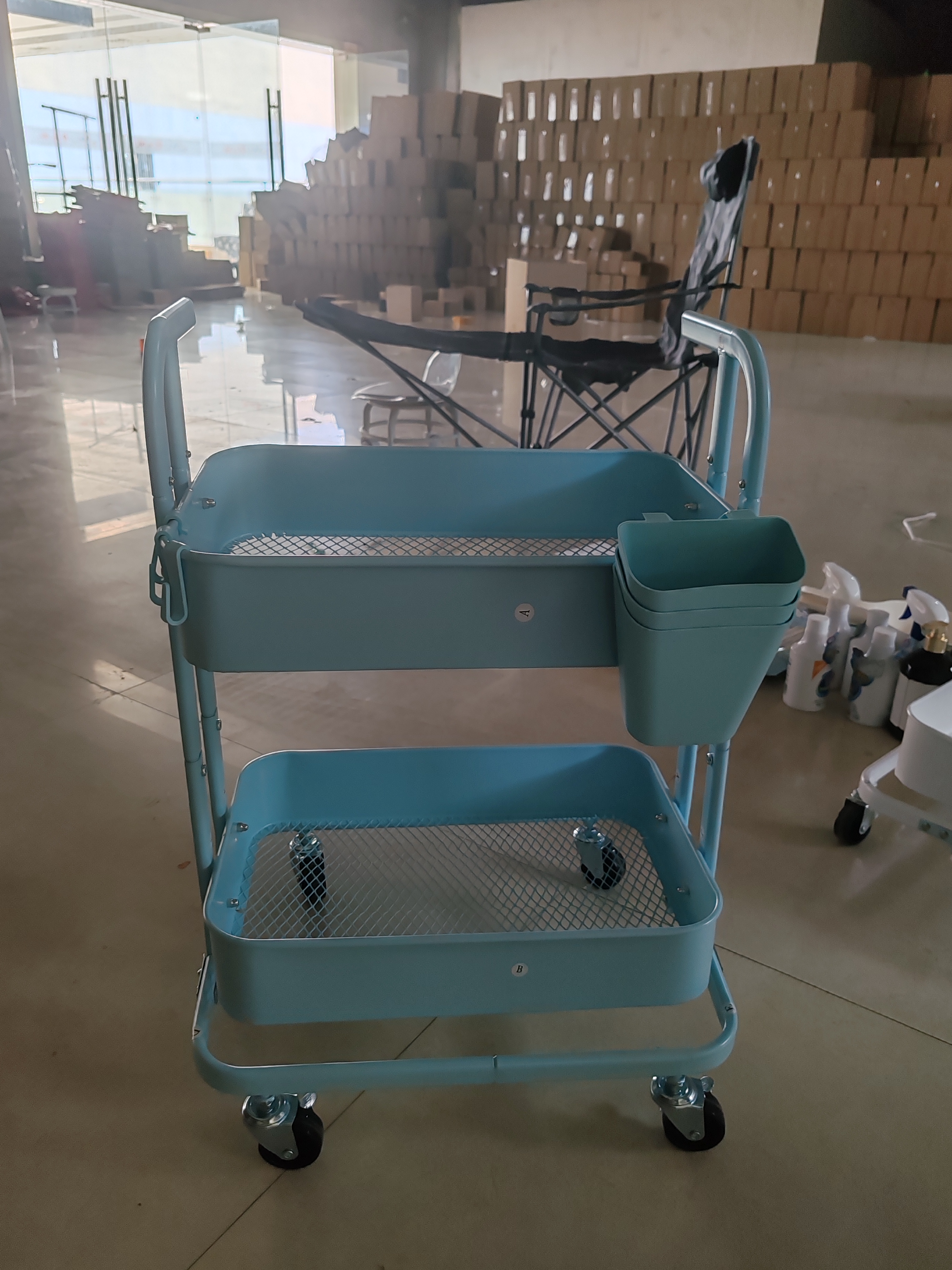 小推车2层三层放菜放水果小车