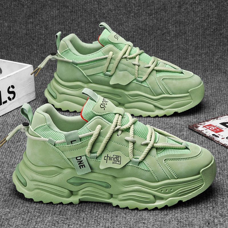 2025新款老爹厚底同款抖音潮鞋鞋子厚底新款透气男鞋休闲夏季男