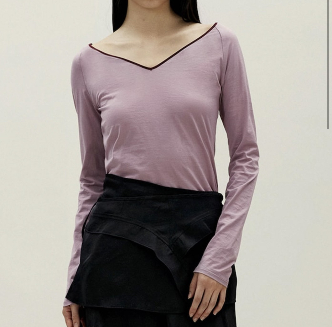 韩国单气质款大V领轻薄速干夏季防晒衣长袖T恤 