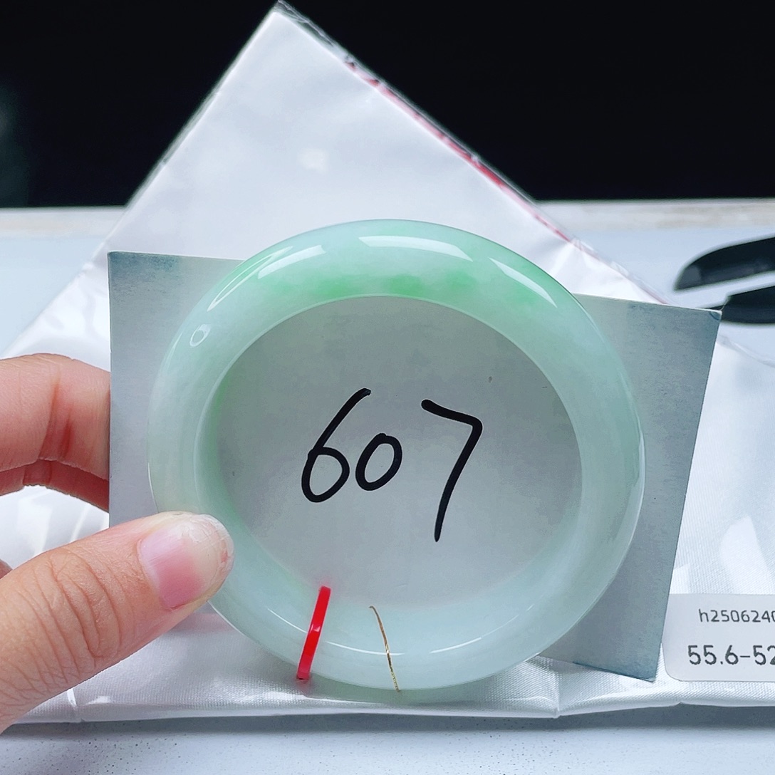 翡翠未镶嵌手镯55+正圈