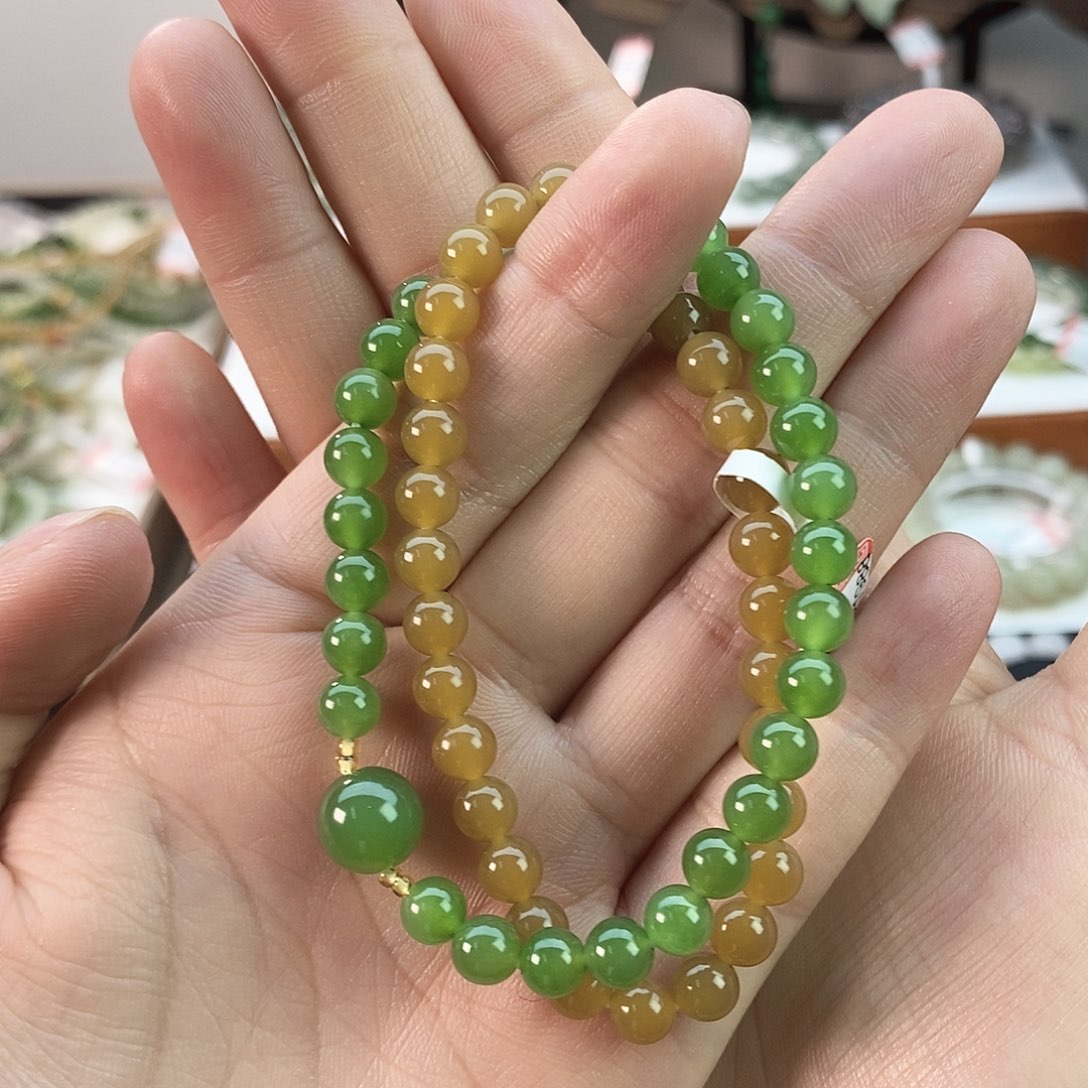 和田玉手串卡6未镶嵌