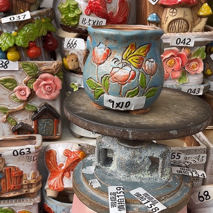 粗陶材质多肉花盆