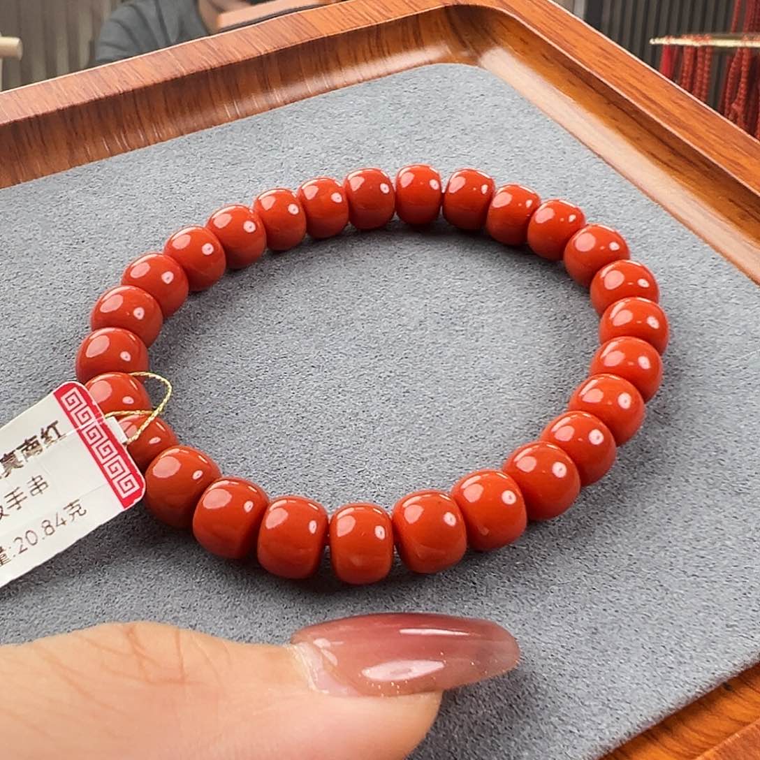 南红玛瑙手串未镶嵌